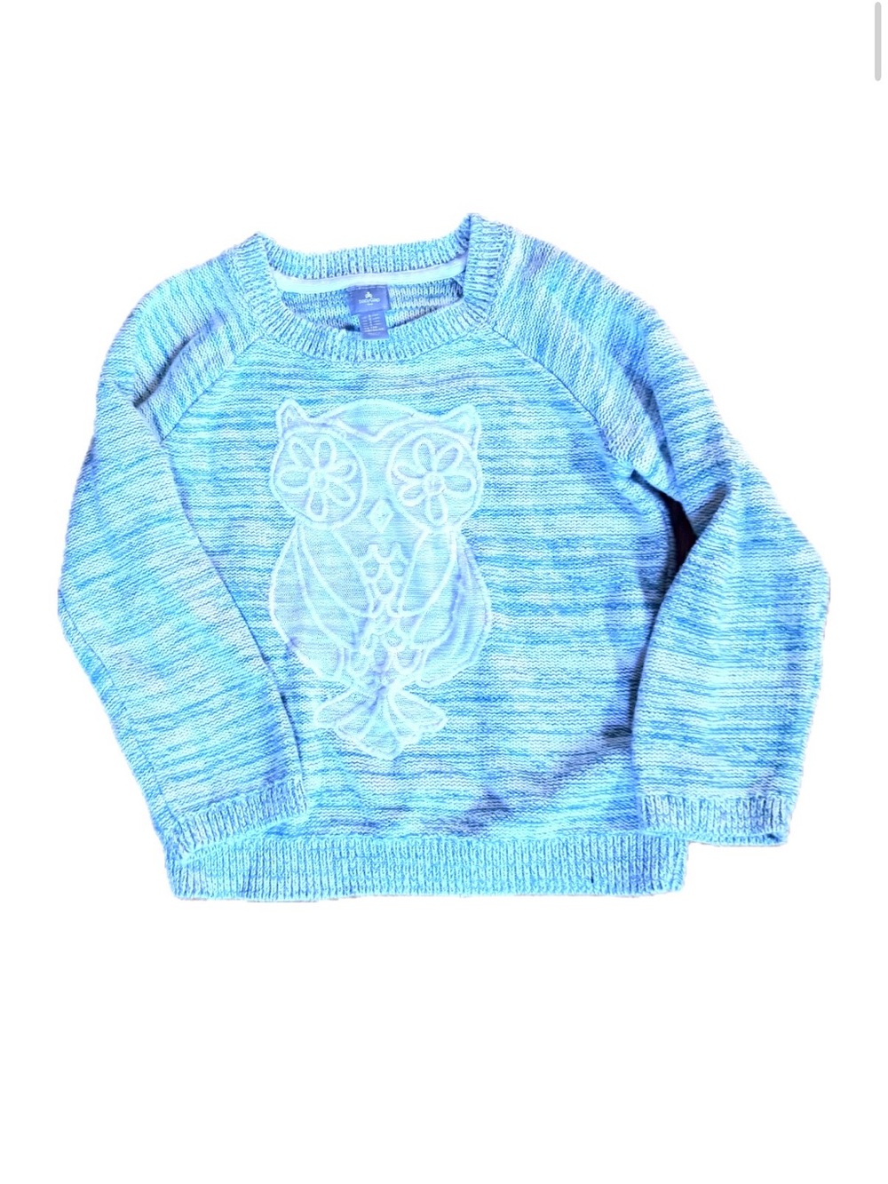 Owl appliqué sweater